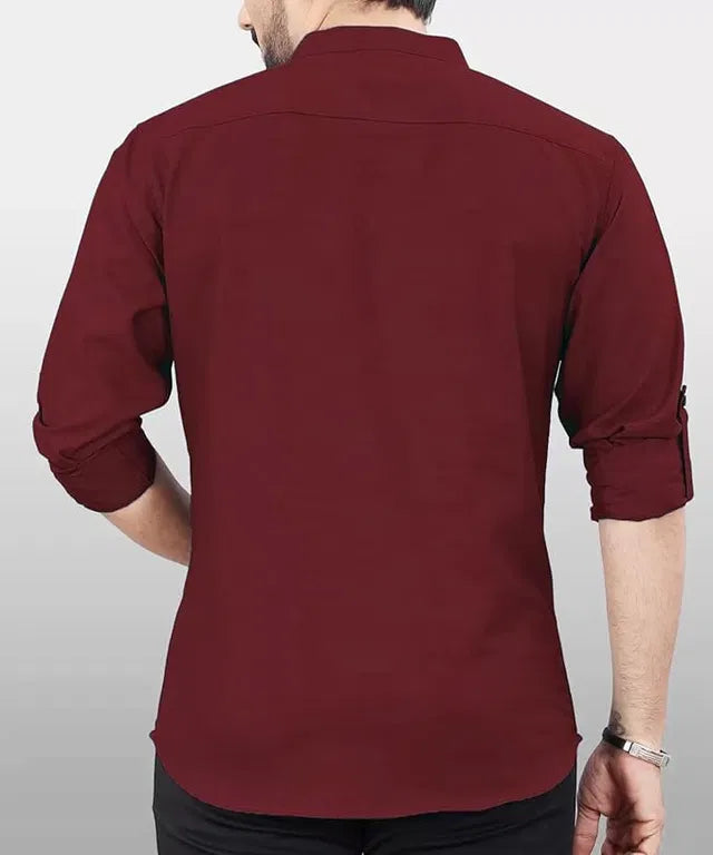 Men's Slim Fit Full Sleeve Cotton Short Kurta Pack of 3