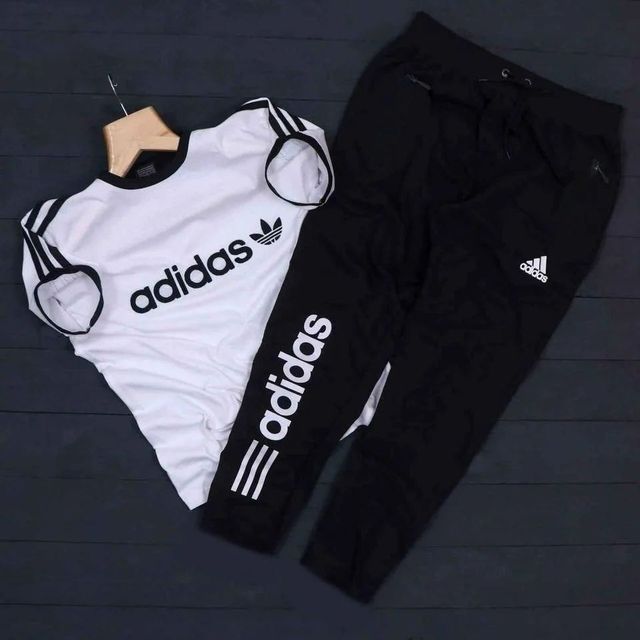Adidas summer tracksuit (White & Black)