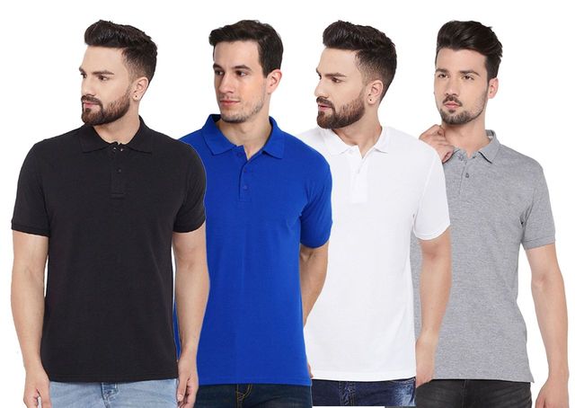 Premium Polo Mens T-Shirt (Pack of 4)
