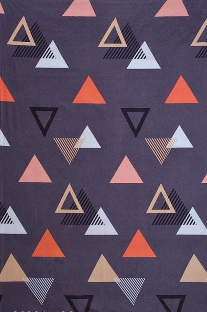 Super Soft Glace Cotton All Round Elastic Fitted Double Bed Bedsheet with 2 Pillow Covers-72x78x8