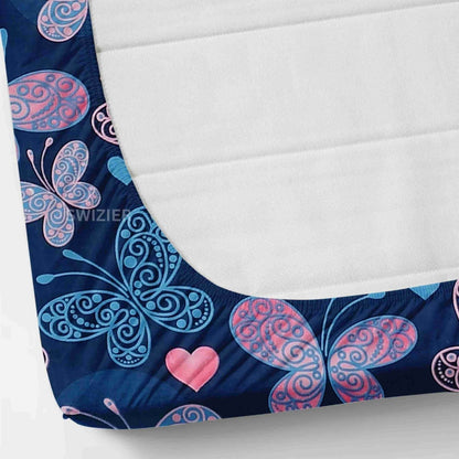 Super Soft Glace Cotton All Round Elastic Fitted Double Bed Bedsheet with 2 Pillow Covers-72x78x8