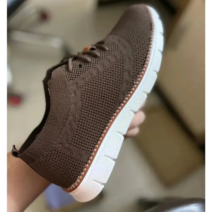 Brown Mesh Casual